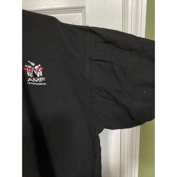 Vintage Polo Shirt Mens Size 2XL Black AMF League Secretary Polo. AMF TAG. - Picture 7 of 11